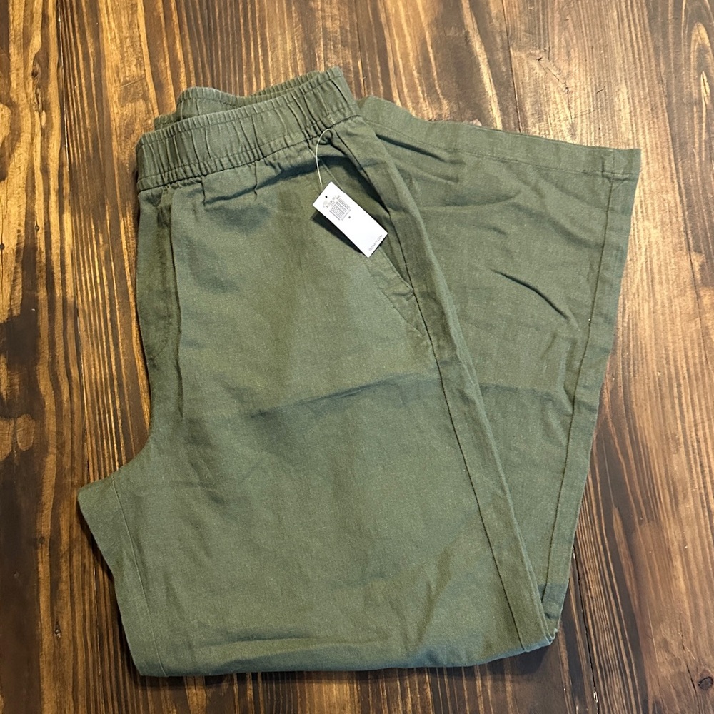 Old Navy Olive Wide Leg Pants